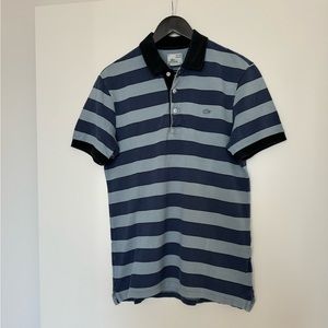Lacoste Vintage Washed Striped Polo Shirt